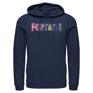 Mens Fortnite Classic Logo Character Fill Lightweight Hoodie - 1 of 4