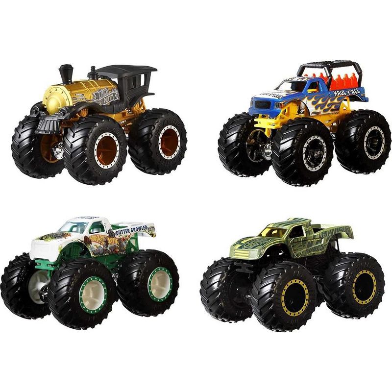 Hot Wheels Monster Trucks 1: 64 Scale 4-Truck Pack, GBP23 Styles May Vary, 4 of 7