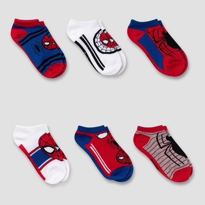 Kids' Spider-Man 6pk No Show Socks
