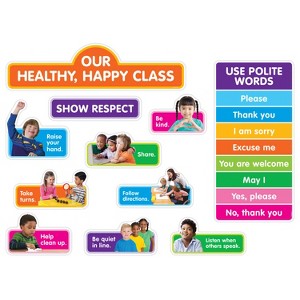 Scholastic Teaching Solutions Our Healthy, Happy Class Bulletin Board Set - 1 of 3