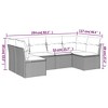 vidaXL Garden Sofa Set Grey, Dark Grey - 3 of 4