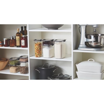 Clear BPA-Free Plastic Meal Prep Canister Set