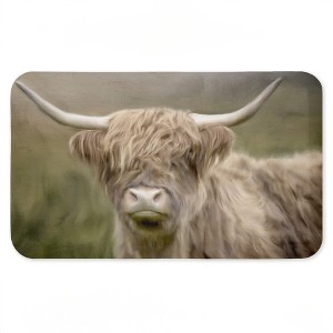 Stupell Industries Highland Cattle Dreams Printed Anti-Fatigue Floor Mat, design by Kim Allen, 30"x18" - 1 of 4