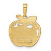Black Bow Jewelry 14k Yellow Gold New York City Skyline in Apple Pendant - 3 of 4