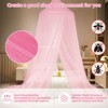 YEERSWAG Elegant Princess Bed Canopy Bed Curtain Nets with Luminous Stars Lights For Single to King Size - 2 of 4