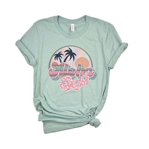 Simply Sage Market Women's Retro Aloha Short Sleeve Graphic Tee - image 1 of 3