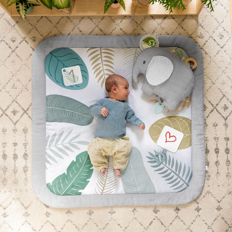 Ingenuity Sprout Spot Baby Milestone Play Mat Tummy Time Gym, 1 of 14