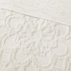 Gulches Tufted Cotton Chenille Medallion Fringe Coverlet Mini Set Off-White Full/Queen, Classic Bedding for Timeless Look - 4 of 4