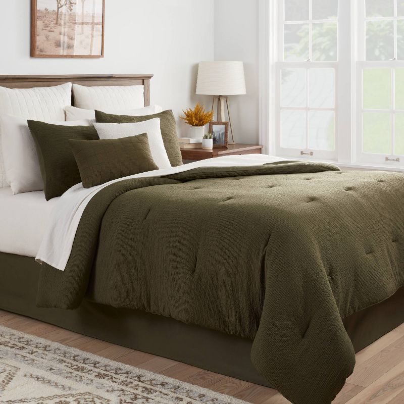 12pc Micro Texture Comforter & Sheet Bedding Set - Threshold™, 2 of 17