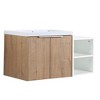 Osparple Floating Bathroom Vanity with Sink and Soft Close Doors,Modern Bathroom Sink Cabinet for Bathroom - 2 of 4