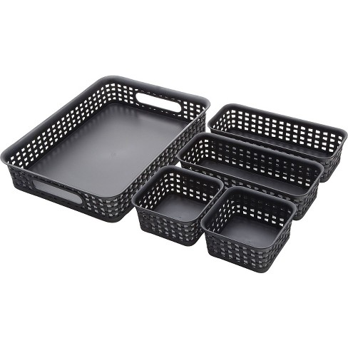 Triton Products 4-7/8 In. L x 2-5/8 In. W x 1/8 In. H ABS Plastic Black Bin  Dividers for 3-210 Bins, 6 Pack in the Storage Bins & Baskets department at