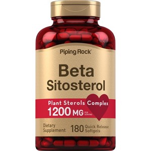 Piping Rock Beta Sitosterol 1200 mg | 180 Softgels - 1 of 4