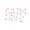 Northlight 9' Pink and White Plush Snowball Christmas Garland - image 3 of 4