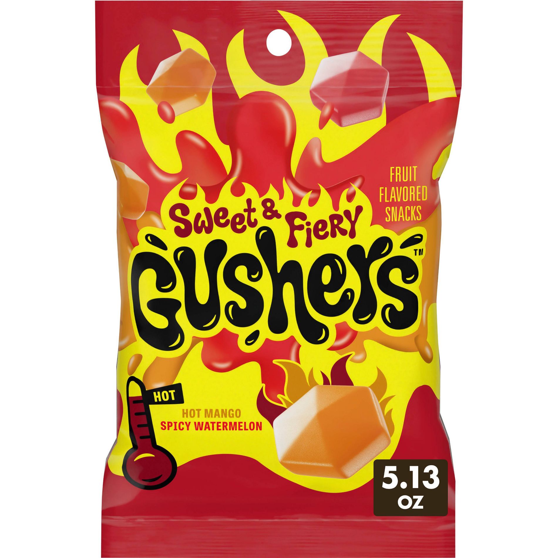 Fruit Gushers Sweet & Fiery Candy - 5.13oz