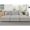 Belffin 6-Seater Sleeper Sectional - Convertible Cloud Couch with Storage & Plush Corduroy - 4 of 4