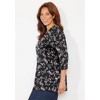 Catherines Easy Fit 3/4-Sleeve V-Neck Tunic - 4 of 4