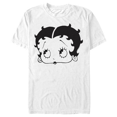 Men's Betty Boop Big Face T-Shirt - White - Small