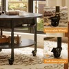 WOWLIVE Lift Top Coffee Table with Storage Shelves and Wheels，Round Casters Cocktail Table with Hidden Compartment for Living Room - 4 of 4
