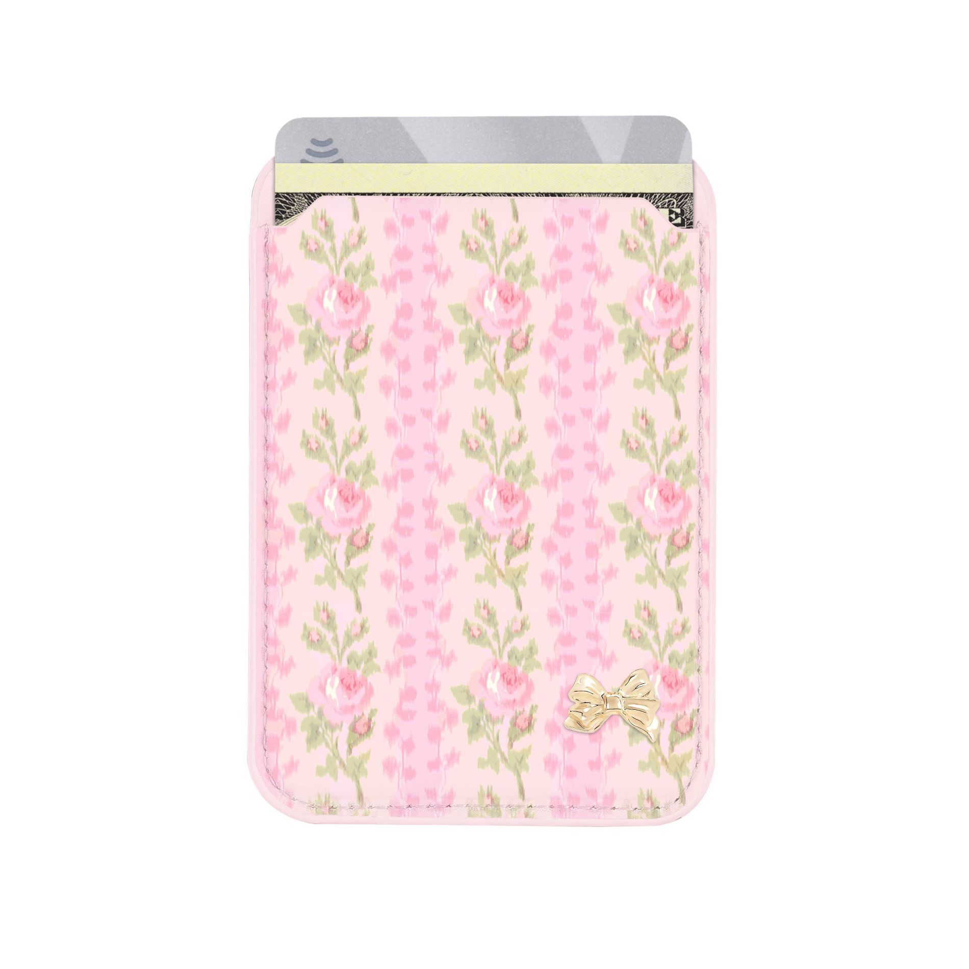 LoveShackFancy x Target – Case-Mate Blooming Heirloom Magnetic Cardholder Strawberry Macaroon