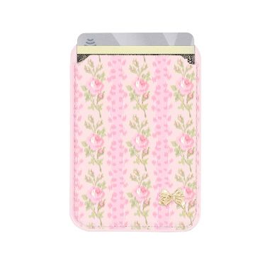 LoveShackFancy x Target – Case-Mate Blooming Heirloom Magnetic Cardholder Strawberry Macaroon