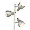 360 Lighting Trac Modern 64" Tall Standing Floor Lamps Set of 2 Lights Tree-Style 3-Light Adjustable Silver Metal Brushed Steel Finish Living Room - 3 of 4