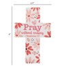 Dicksons Pray Without Ceasing Pink Floral 4 inch Paper Pocket Card Bookmark Pack of 12 - 3 of 4