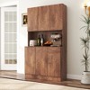 JUJABU 70.87" Tall Wardrobe& Kitchen Cabinet with 6-Doors - 3 of 4