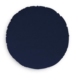 Covers&All Round Pillow Cover, Weather & UV Resistant, with Zippers, Round 32 in Diameter x 5 in H, Navy Blue - 1 of 4