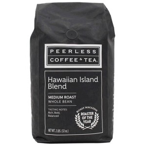 Peerless Hawaiian Island Blend Light Roast Whole Bean Coffee - 32oz - 1 of 4
