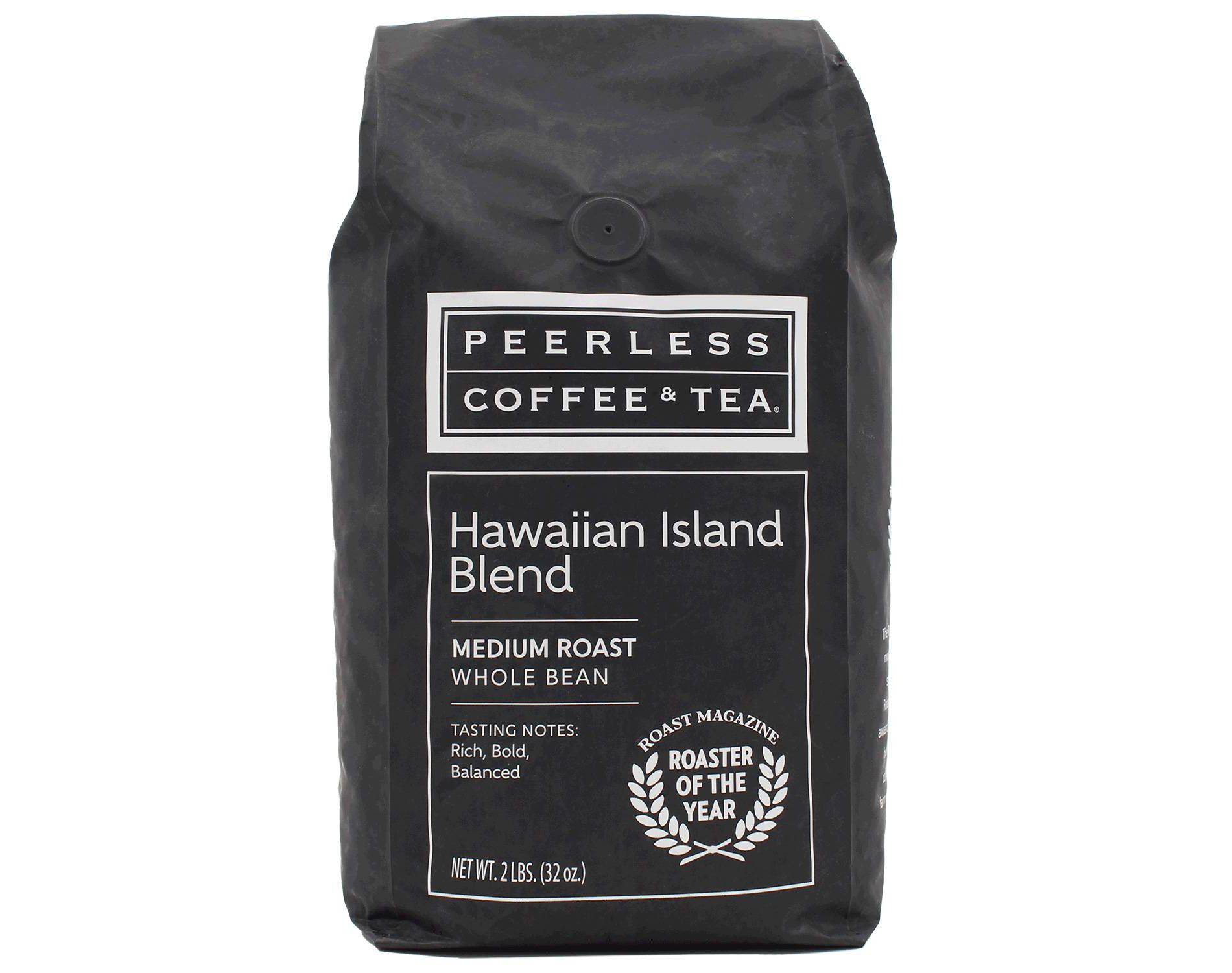 Peerless Hawaiian Island Blend Medium Roast Whole Bean Coffee - 32oz