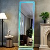 BEAUTYPEAK LED RGB Wall Mirror Rectangle Full Length Mirrors - 4 of 4