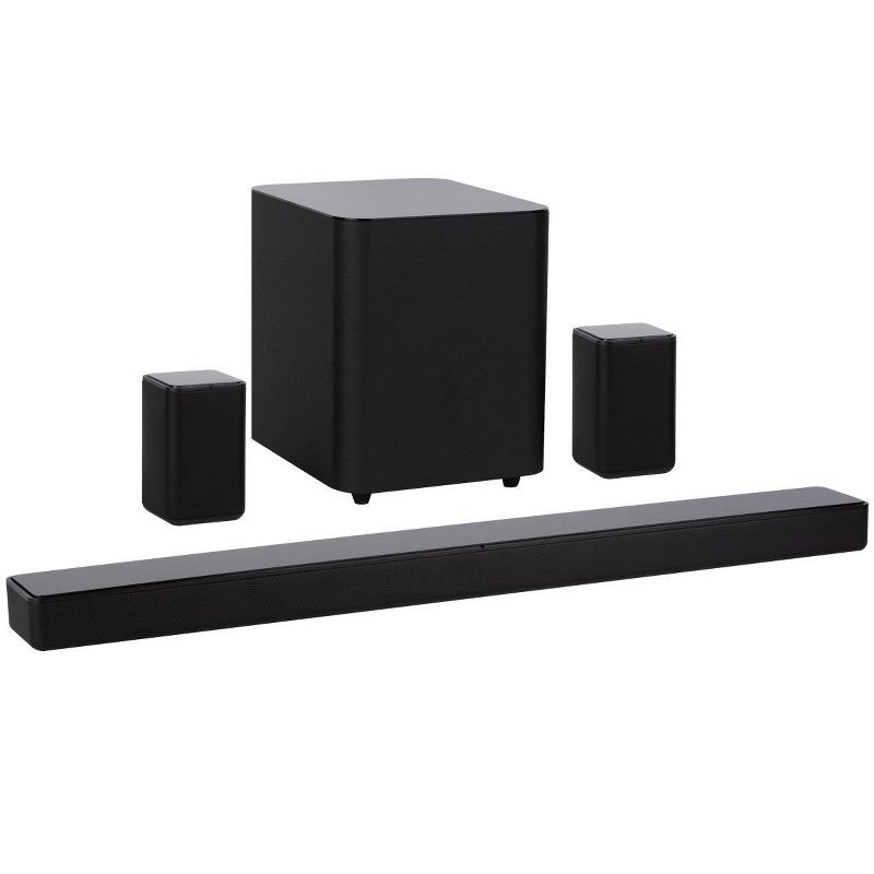 Monoprice SB-500 Dolby Digital 5.1 Soundbar with Wireless Surround Speakers and Wireless Subwoofer, 2 HDMI Inputs, 4K HDR Pass-Through, Optical, Coax,, 2 of 7