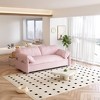 NicBex Upholstered Loveseat Sofa Modern 3 in 1 Convertible Sleeper Sofa Bed with Side Pockets Velvet Fabric 2 Seater Couch for Living Room - 4 of 4