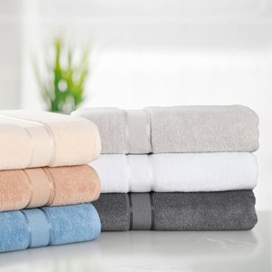 Angel Sar Zero Twist Cotton Bath Sheet, 600 GSM Plush Bath Towel 34x65 Inch, Luxury Bath Sheet Set - 1 of 4
