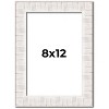 PosterPalooza | Photo Size Sculpted White Picture Frame - UV Acrylic, Foam Board Backing, Hanging Hardware - 2 of 4