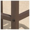 Milos Set of 2 Acacia Barstool - Dark Brown / Rustic Metal - Christopher Knight Home: UV & Weather-Resistant Patio Seating - 3 of 4