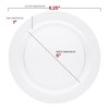 Smarty Had A Party 6.25" Clear Economy Round Plastic Pastry Plates - 10 pcs - 3 of 4