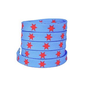 INSPIRE CHIC Flat Colored Star Patterned Printed Shoe Laces for Sneakers Boots Sport Shoes 1 Pair - 1 of 4