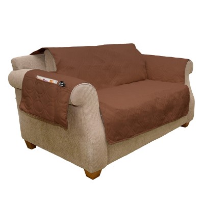 Pet Adobe Waterproof Love Seat Furniture Protector for Pets and Kids - Brown