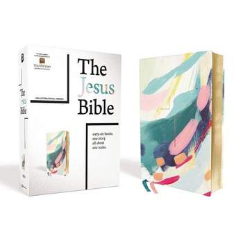 The Jesus Bible, NIV Edition, Leathersoft, Multi-Color/Teal, Comfort Print - by  Zondervan (Leather Bound)