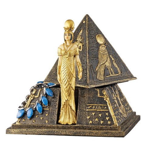 Design Toscano Egyptian Goddess Isis Pyramid Treasure Box Sculpture