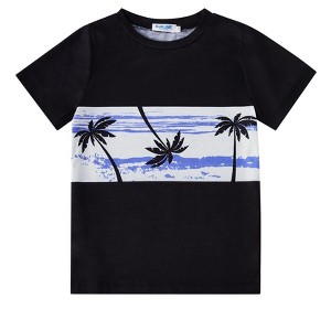 Toddler Boys Set Print Short Sleeve T-Shirt and Shorts Outfit Summer Set Clothing Sets 3-12T - 1 of 4