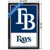 Trends International MLB Tampa Bay Rays - Logo 22 Framed Wall Poster Prints - 3 of 4