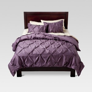 Lavender Pinched Pleat Comforter Set (Full/Queen) 3pc - Threshold , Purple