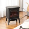 NicBex 18 Inch Electric Fireplace with 3D Realistic LED Flames Freestanding Heater Fireplace with Adjustable Temperature/Overheating Protection - 2 of 4
