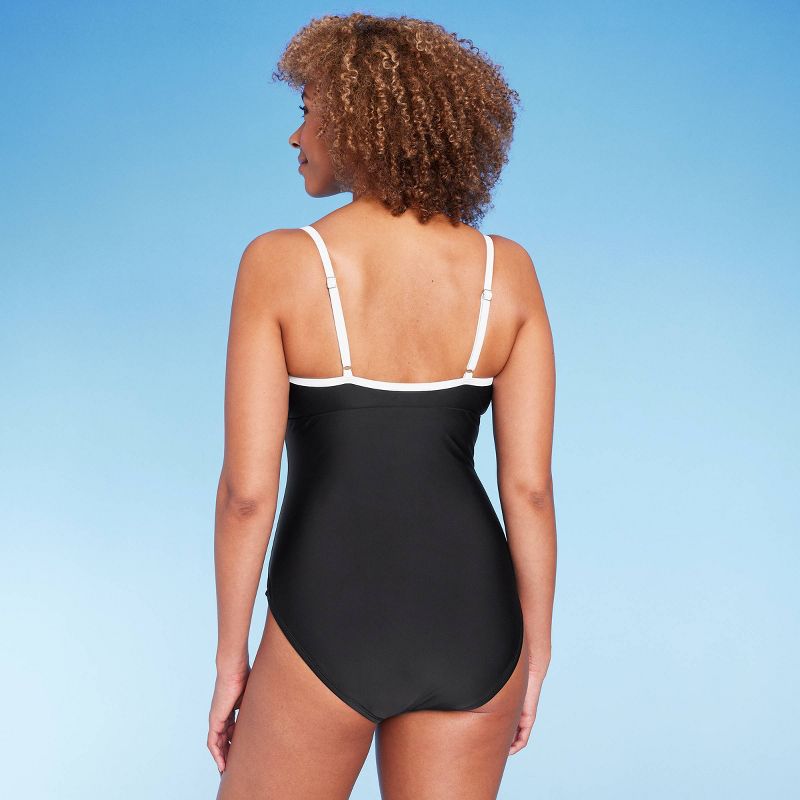 Women's Crepe U-Wire One Piece Swimsuit - Shade & Shore™, 6 of 10