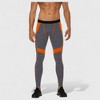 Anna-Kaci Active Men's Compression Leggings with Wide Waistband and Side Pocket for Training and Performance - 2 of 4