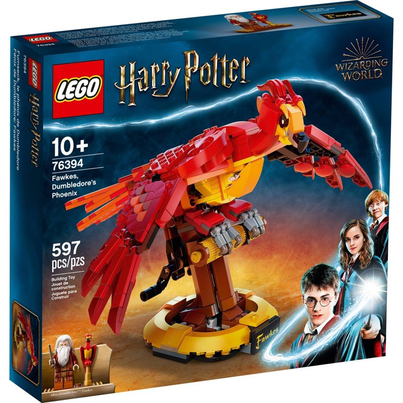 LEGO Harry Potter Fawkes, Dumbledore&#39;s Phoenix 76394 Building Kit, 4 of 13