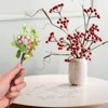Unique Bargains Foam Handmade Lifelike Durable Artificial Holly Berry 9.8" - 4 of 4