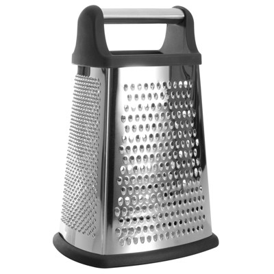 BergHOFF Essentials 10" Stainless Steel 4-Sided Grater with Handle